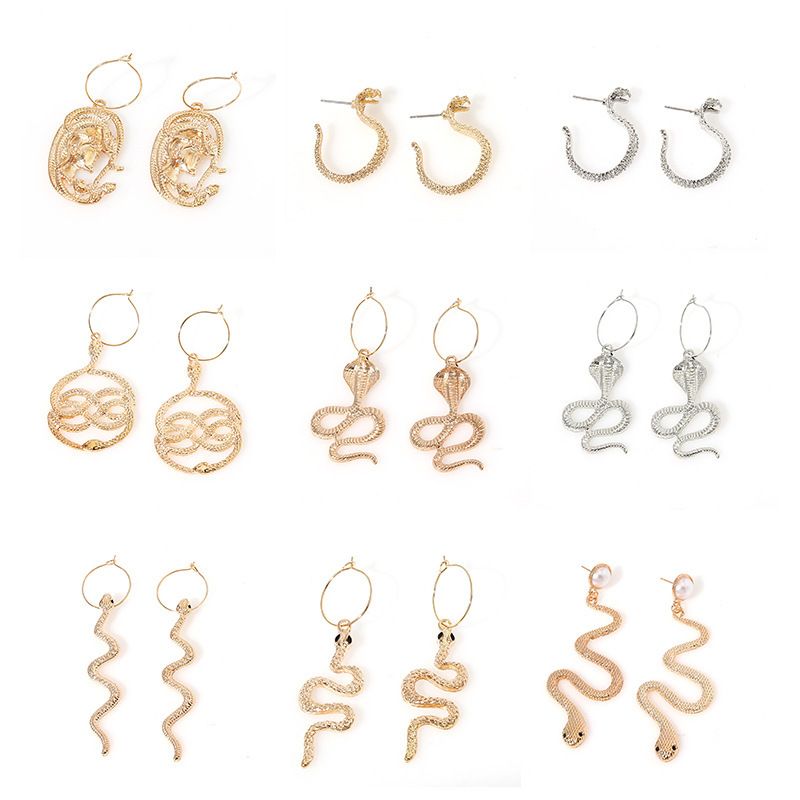Retro Snake-shaped Long Earrings Wholesale Nihaojewelry