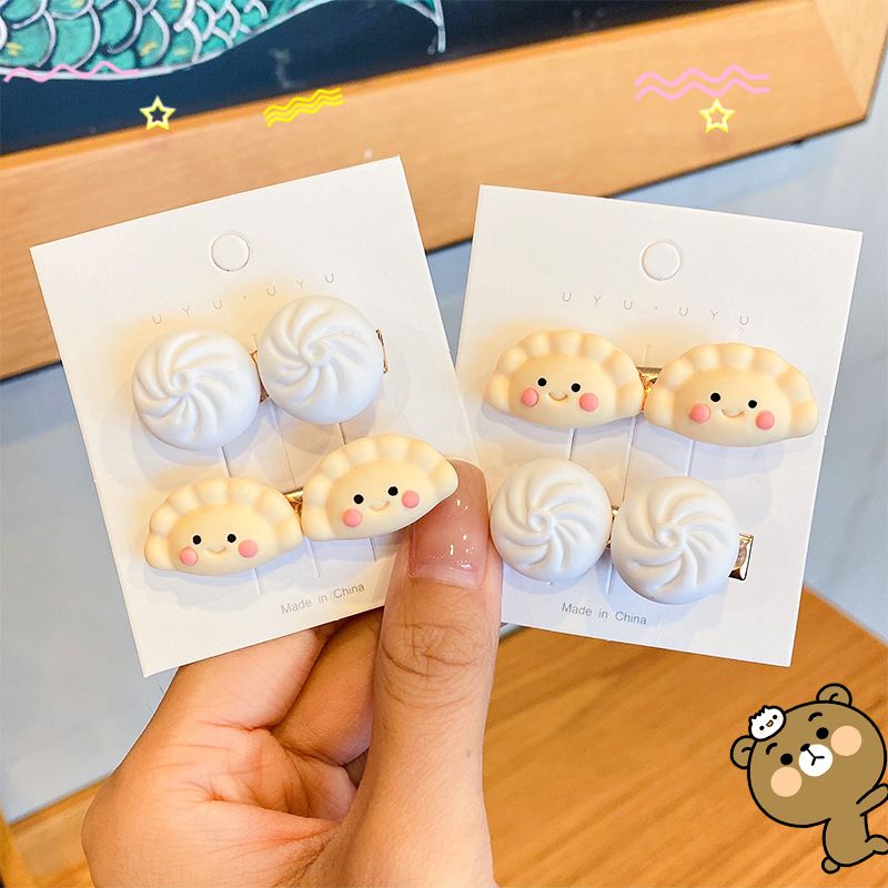 Cute Cartoon Food Bun Dumpling Hairpin Wholesale Nihaojewelry
