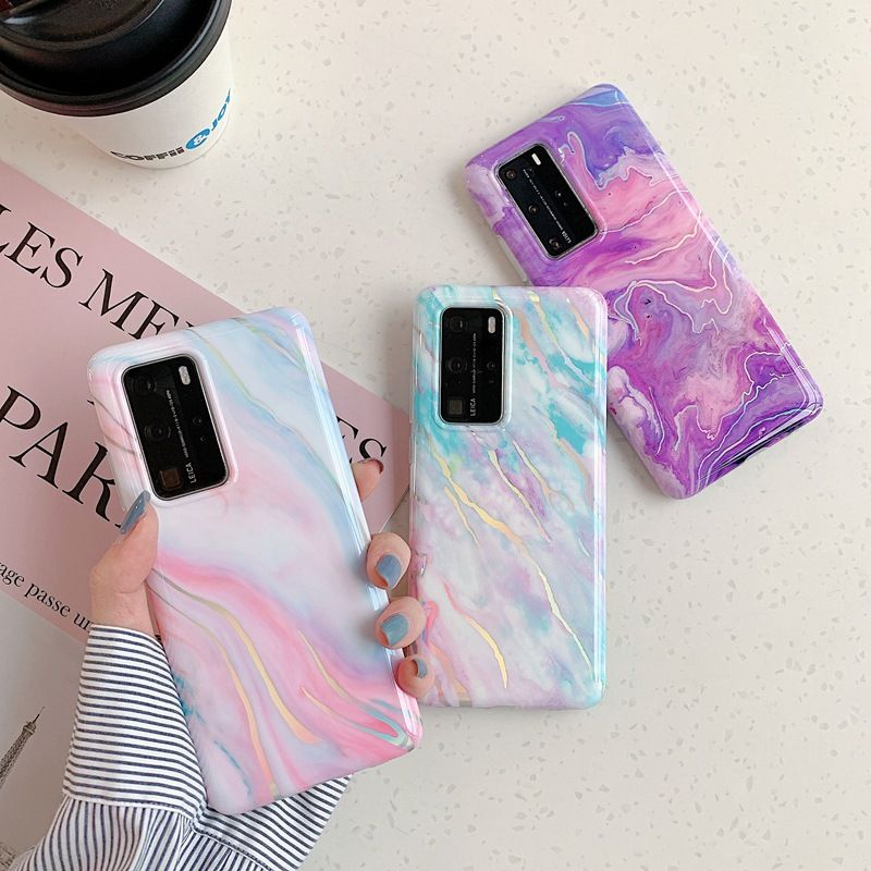 Fashion Laser Marble Mobile Phone Shell Wholesale Nihaojewelry
