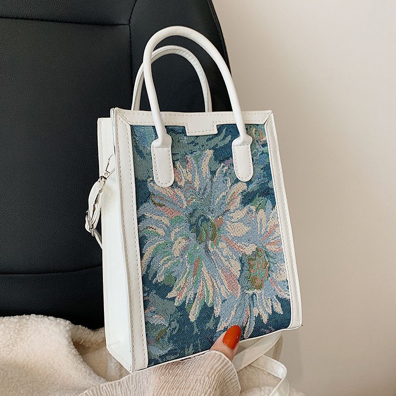 Large-capacity Oil Painting Fashion Shoulder Tote Bag Wholesale Nihaojewelry