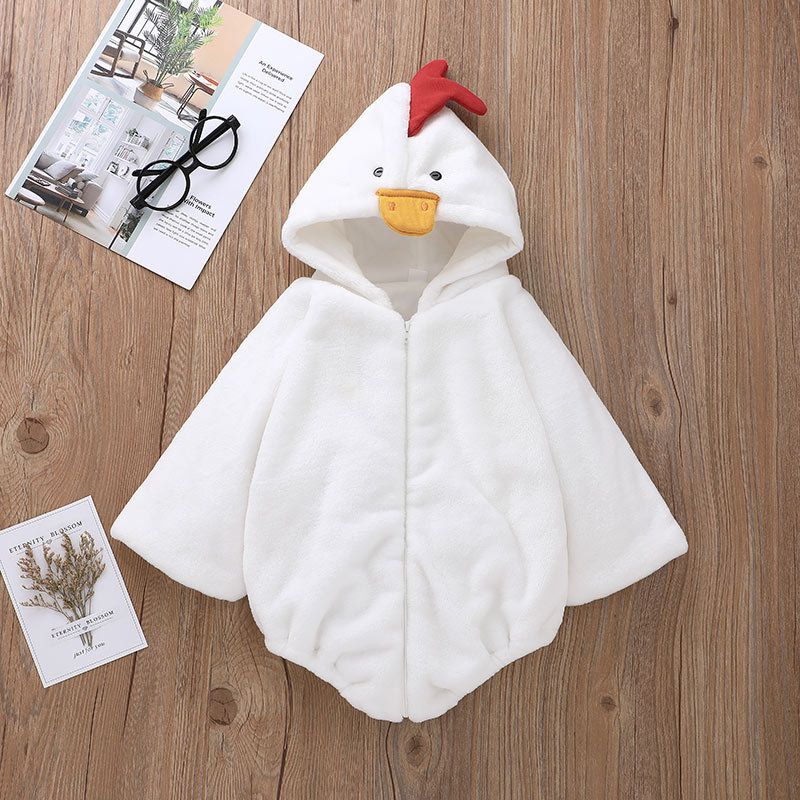 Cute Duck Shape Hooded Baby Zipper Jumpsuit Wholesale Nihaojewelry