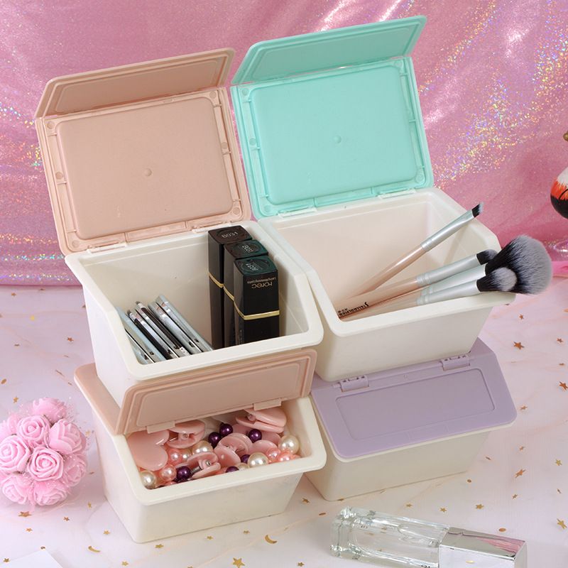 Dustproof Student Dormitory Home Desktop Large Cosmetic Storage Box
