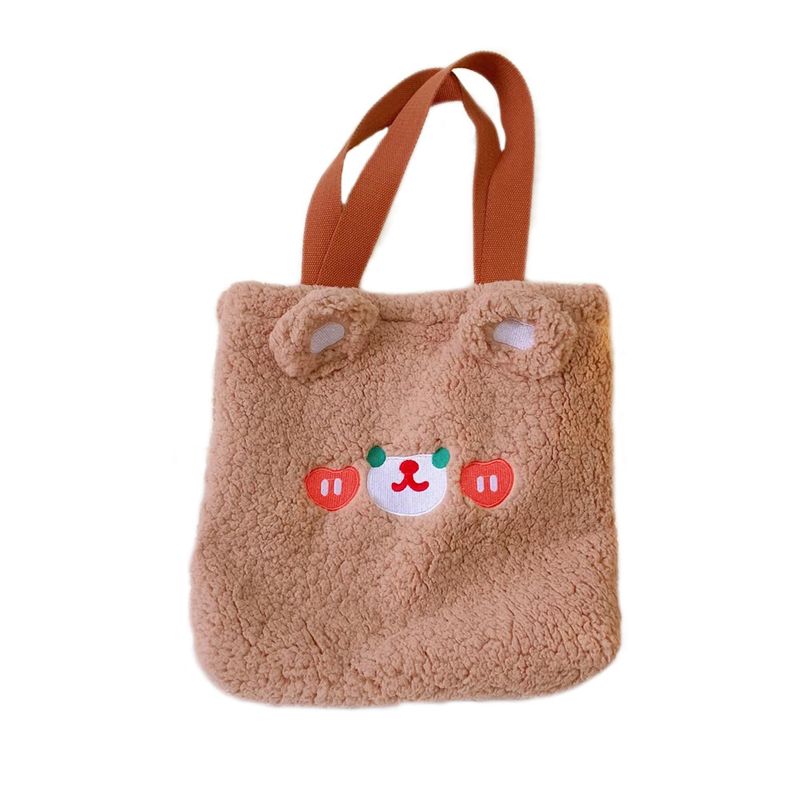 Grand Sac Carré En Peluche