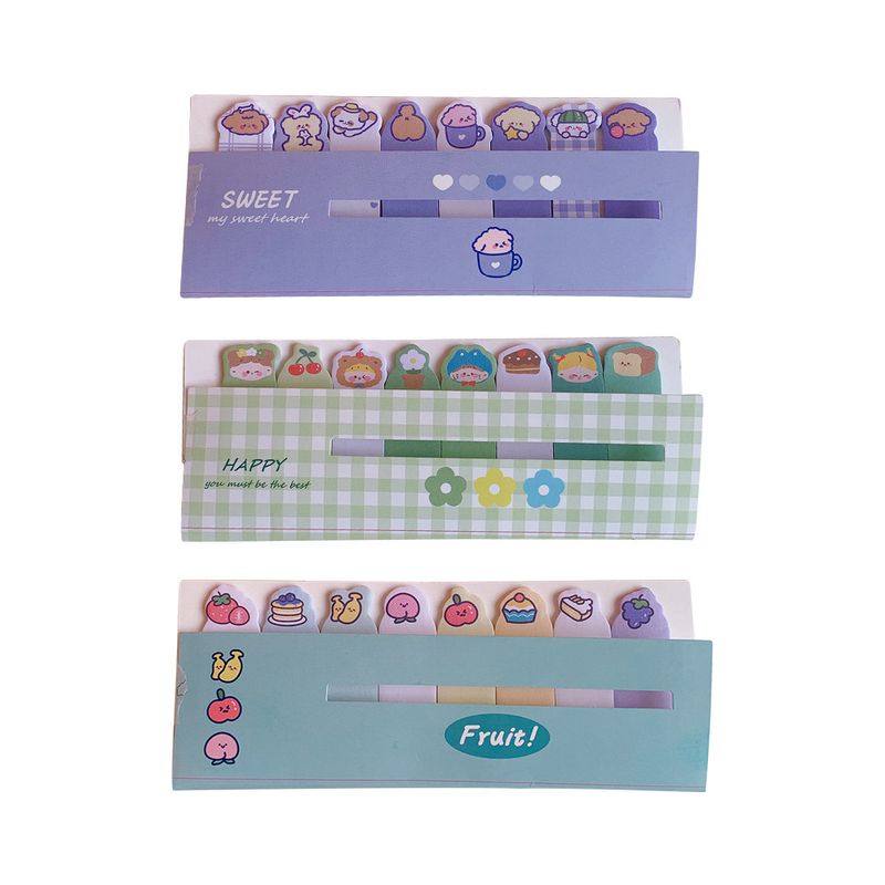 Cute Cartoon Girl Heart Students Use Labels Soft Cute Bears Sticker Note