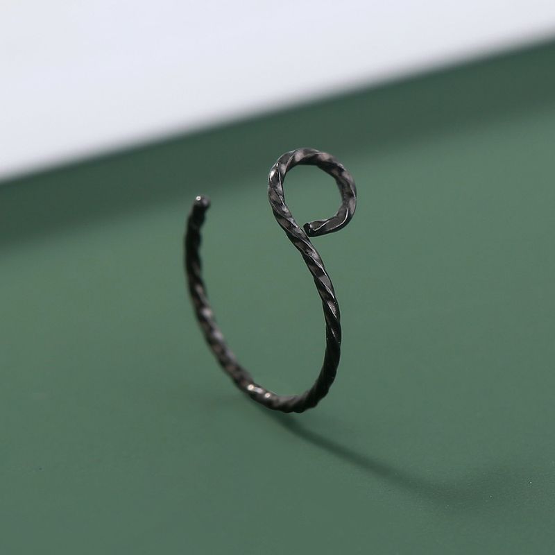 Fashion Stainless Steel C-type Simple Twist Nose Ring Nose Nail