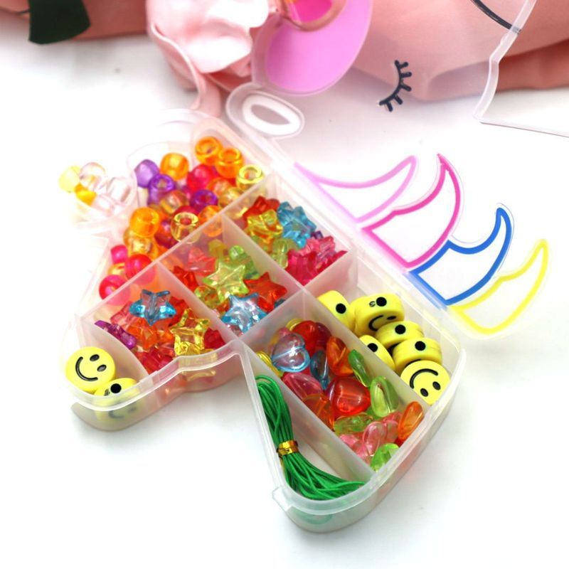 24 Perles De Seau De Grille Pour Enfants Bricolage Emballage De Matériel De Jouets En Perles Pour Enfants