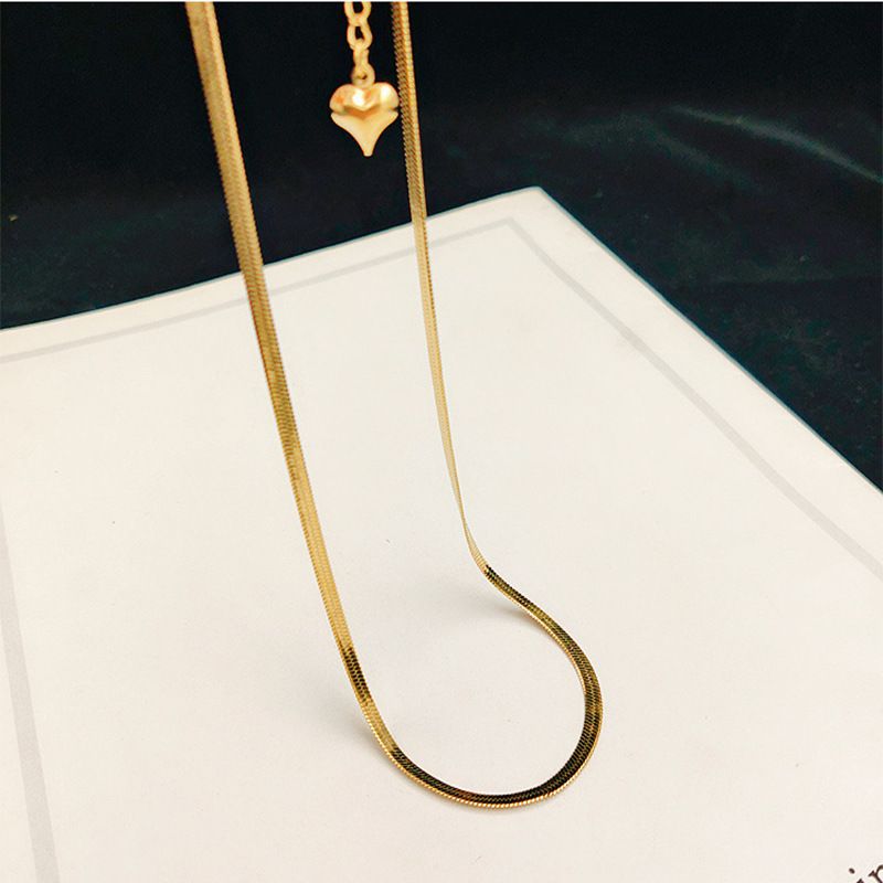 Edelstahl 304 18 Karat Vergoldet Mode Überzug Geometrisch Halskette