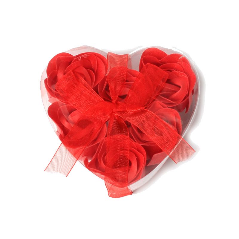 Großhandel 6 Rosen Seife Blume Geschenkbox Kreatives Valentinstagsgeschenk