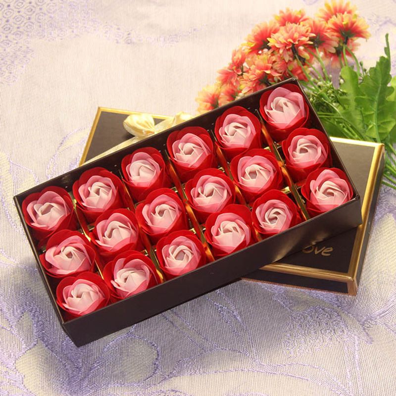 18 Rosen Seifenblumen Geschenkbox Valentinstagsgeschenk Kreatives Festivalgeschenk