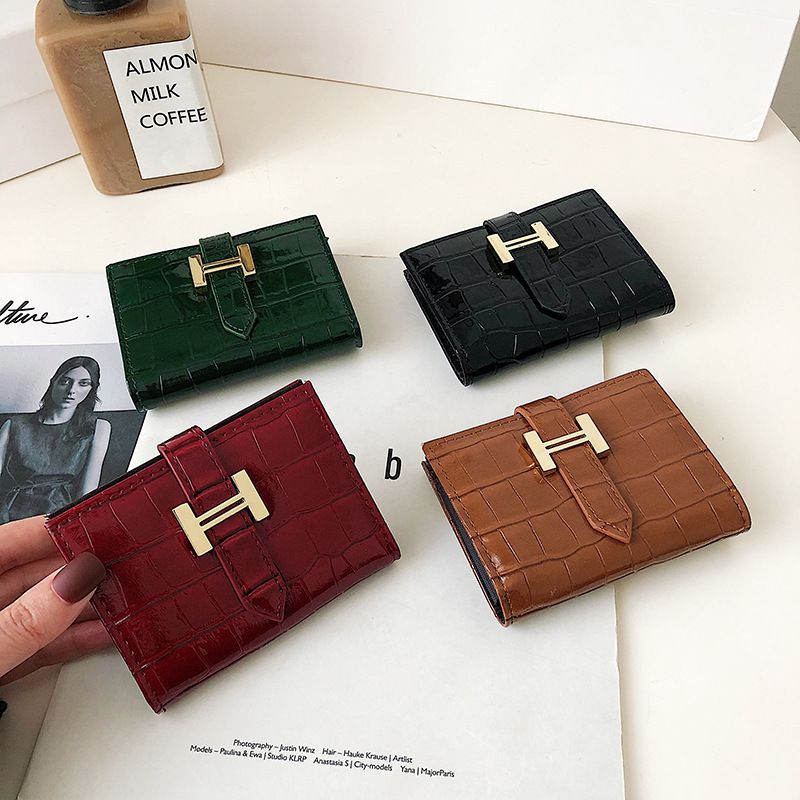 Wallet Women's Short New Korean Simple Fashion Coin Purse Multi-card Bag
