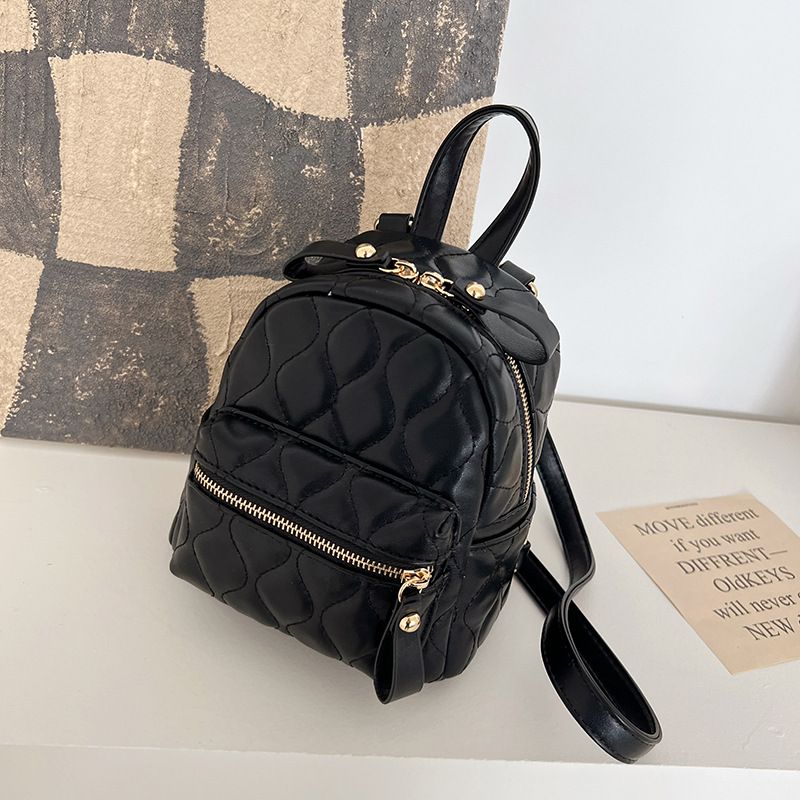 Fashion New Student Backpack Fashion Messenger Solid Color Bag