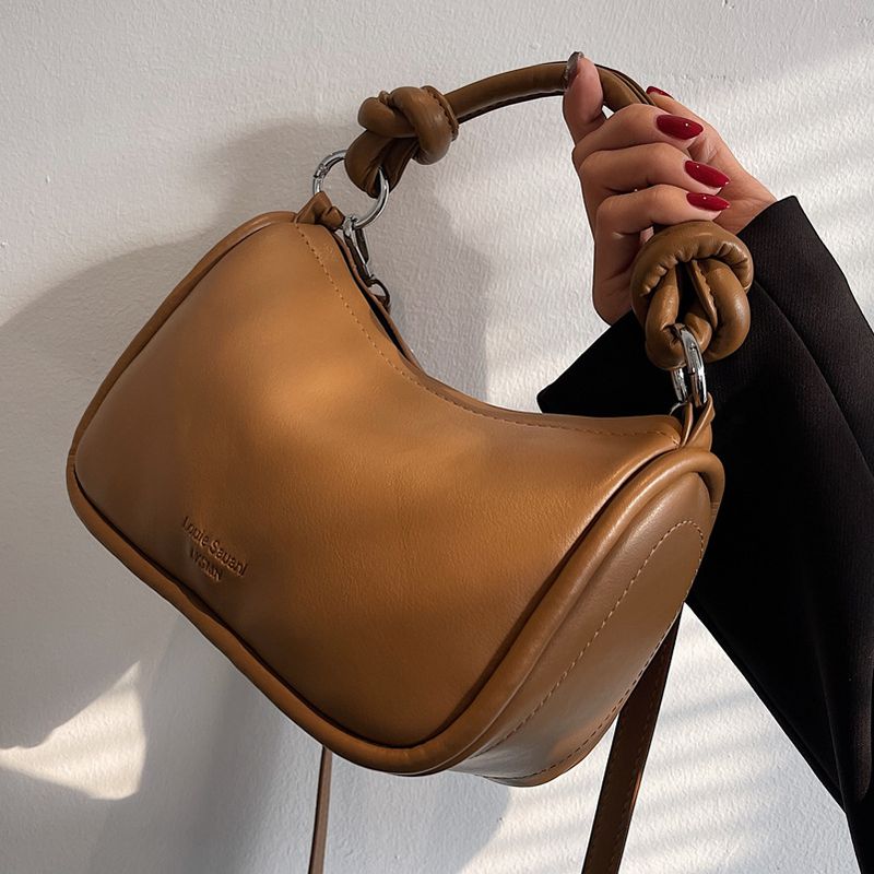 Nueva Bolsa De Mensajero De Mano De Color Sólido De Otoño E Invierno De Moda