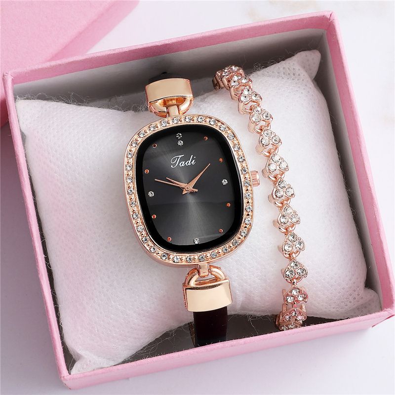 Reloj De Moda Con Cinturón Fino Con Diamantes De Imitación Para Mujer