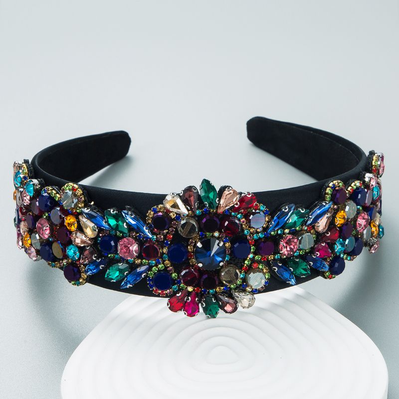 Buntes Edelsteinkristalldiamant-dekorationsstirnband-haarband
