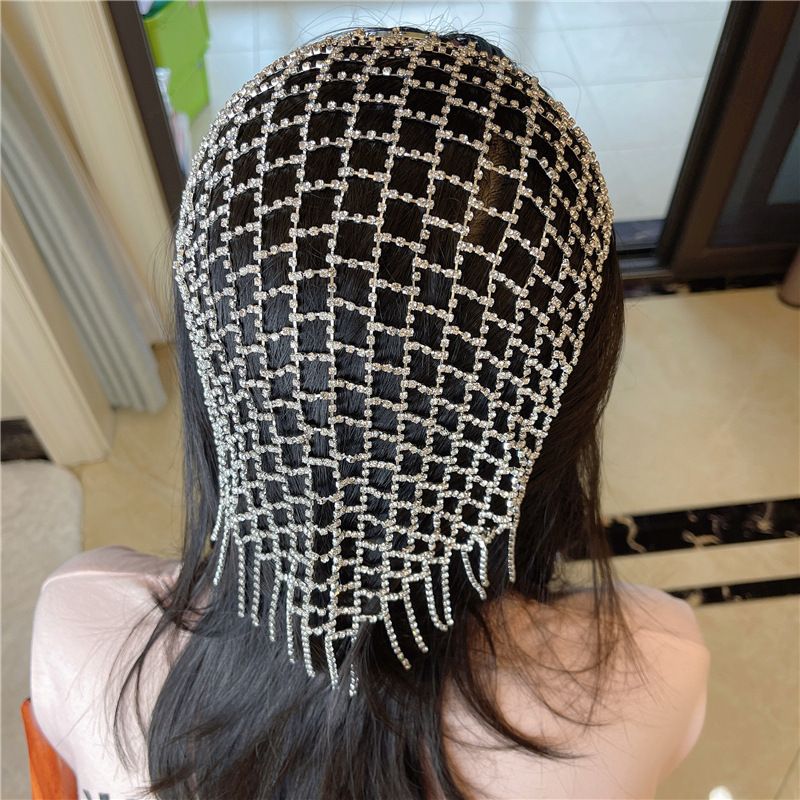 Mode Nuptiale Mariage Strass Coiffure Gland Maille Bandeau En Gros