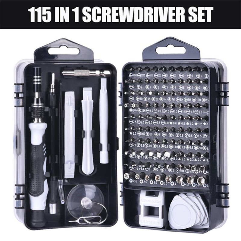115 In One Disassembly Combination Watch Mobile Phone Disassembly And Repair Tool Chrome Vanadium Screwdriver Set