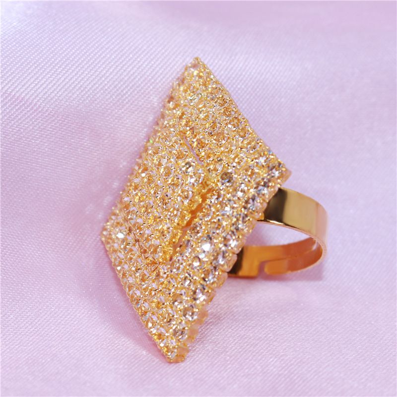 Luxus-rhinestone-weiblicher Voller Diamant-kristallschmucksachen Vorzüglicher Ring