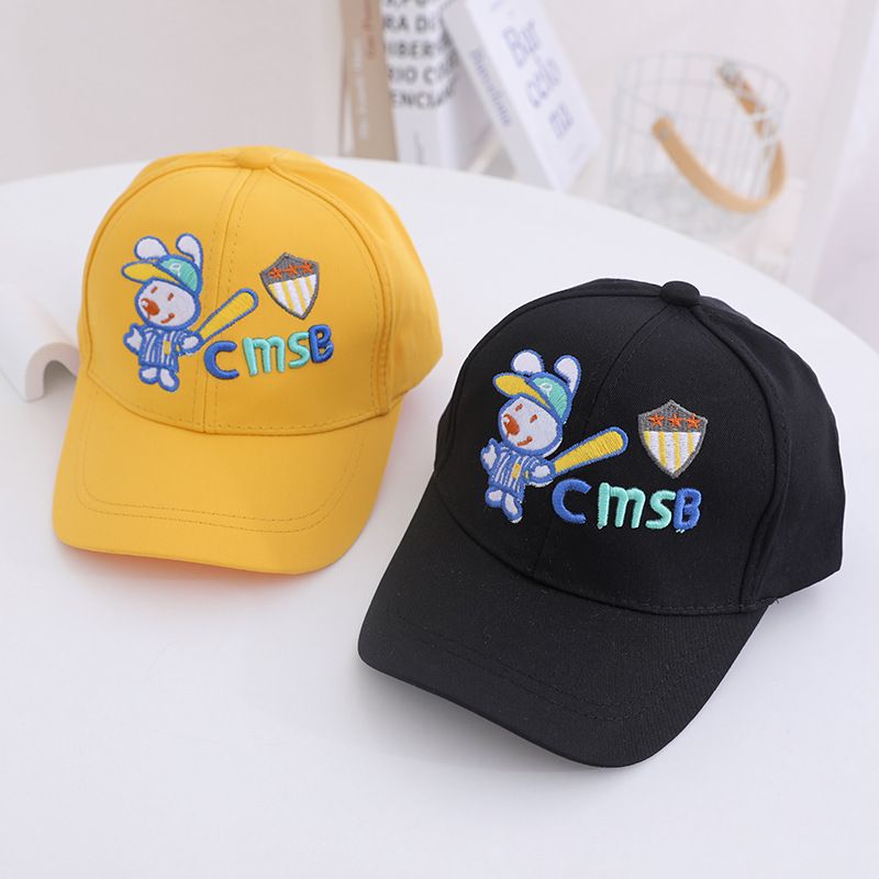 Sombrero De Béisbol Bordado De Conejo De Primavera Y Otoño Para Niños De Dibujos Animados Al Por Mayor