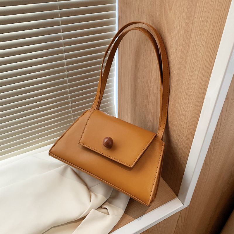 Fashion New Solid Color Handbag Messenger Bag Fashion Retro Shoulder Bag