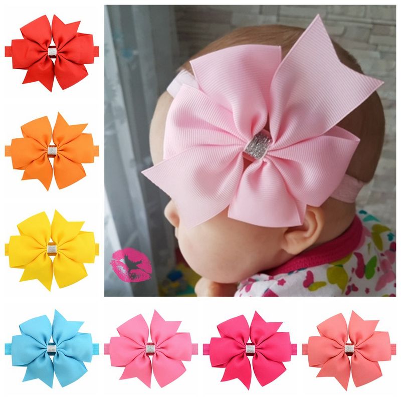 European And American Baby Headdress Cute Flowers Bow Hairband