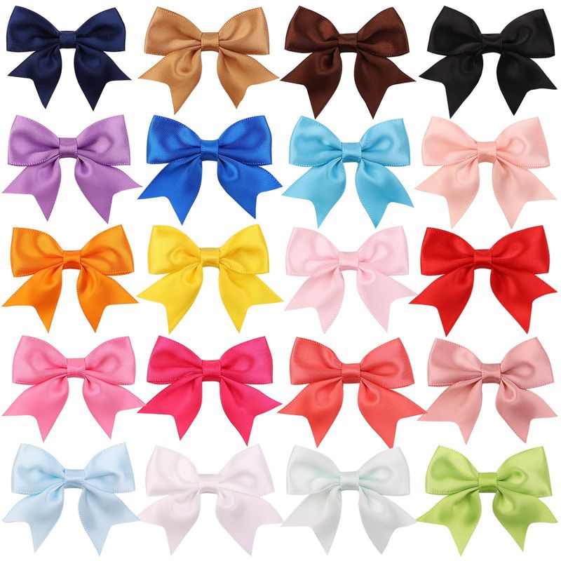 Fashion Children's Bow Hairpin Candy Color Cute Duckbill Clip Hair Accessories