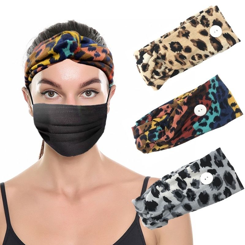 Elastisches Stirnband In Kreativer Farbe Mit Leopardenmuster Sportstirnband Mit Breiter Krempe