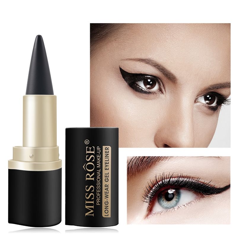 Matte Waterproof And Not Easy To Smudge Black Single-head Solid Eyeliner