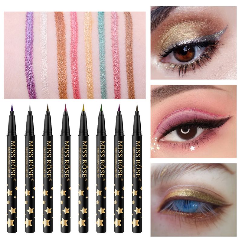 Fashion Colorful Not Easy To Smudge Matte Waterproof Eyeliner Pen