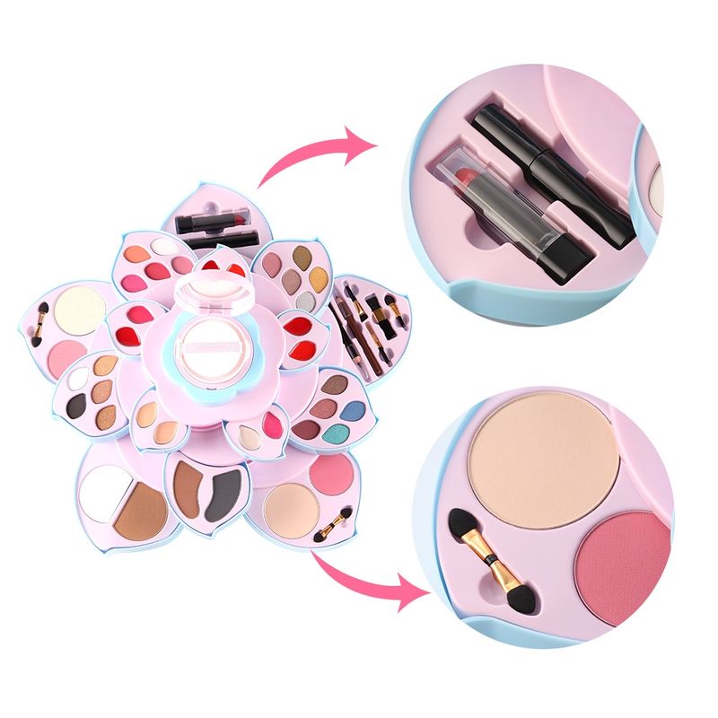 Rotating Big Plum Blossom Makeup Eyeshadow Palette Makeup Set