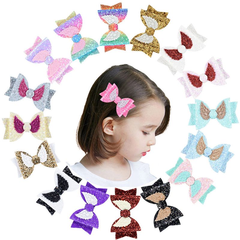 New Cute Three-dimensional Angel Wings Sequins Children's Hair Accessories
