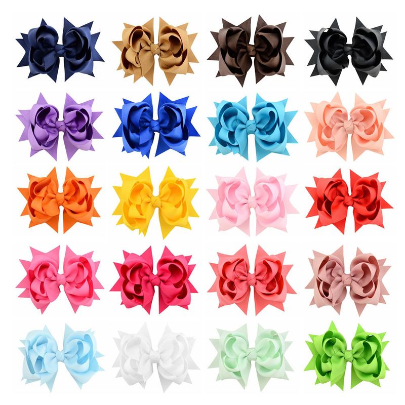 3 Capas Alice Flower Fishtail Bow Horquilla Accesorios Para El Cabello Para Niños Europeos Y Americanos