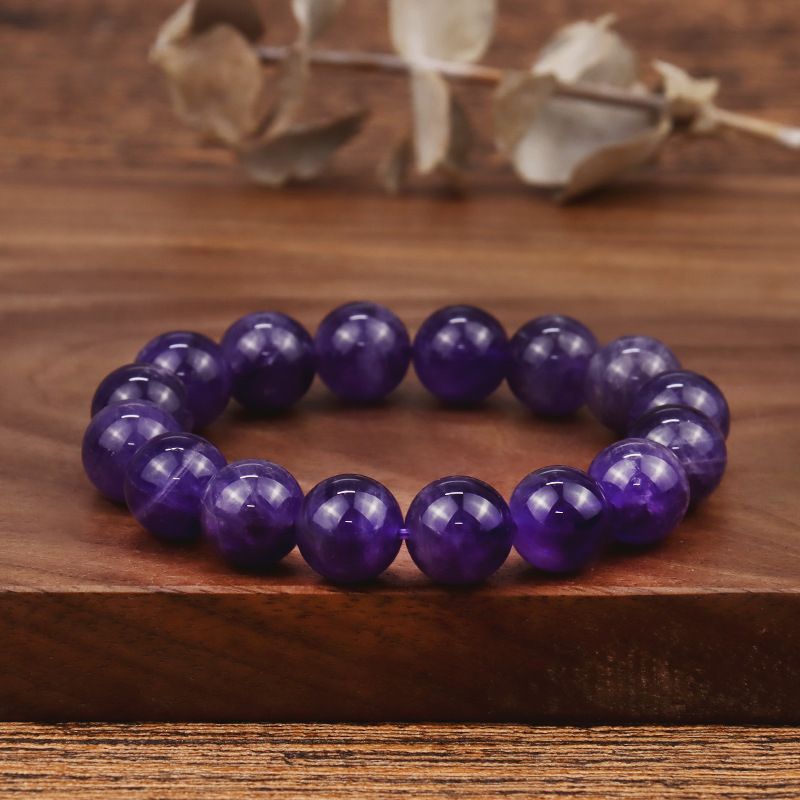 Natural Amethyst Korean Student Girlfriends Bracelet Retro Style Simple Jewelry