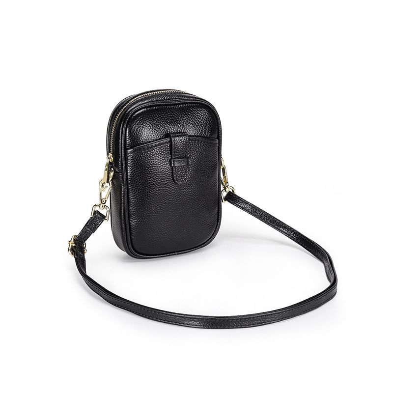 Soft Leather Small Bag Female Fashion Leather Vertical One-shoulder Bag