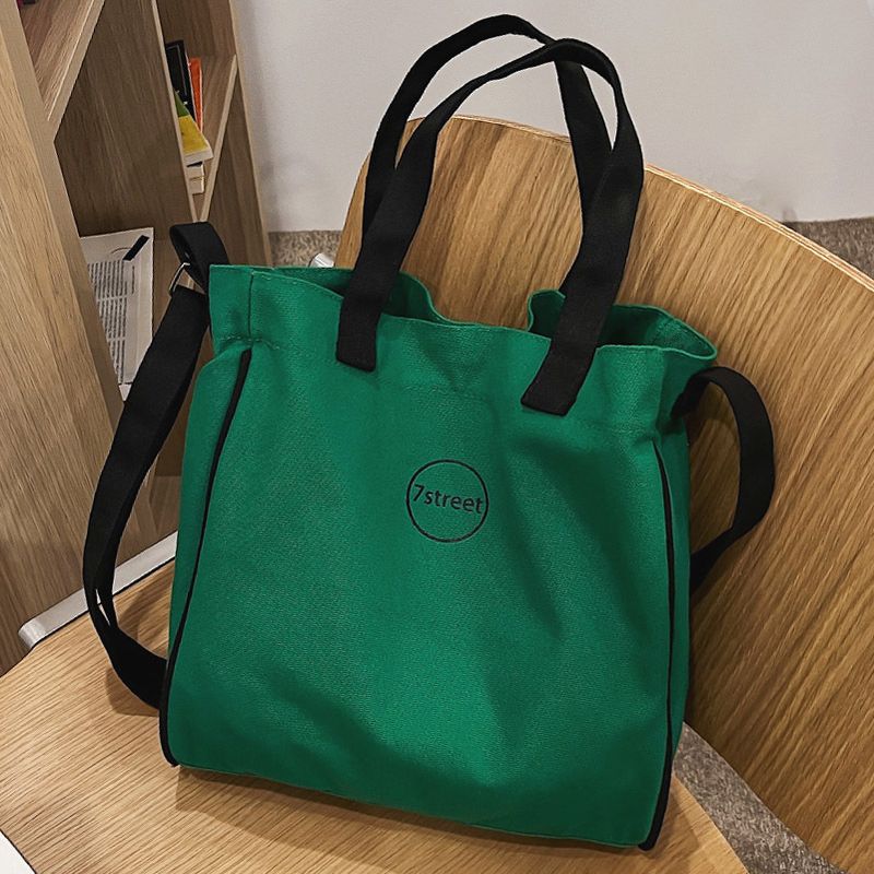 Large Bag Female New Korean Style Contrast Color Large-capacity Shoulder Bag Wholesale
