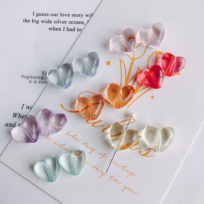 1 Piece Synthetic Resin Heart Shape Cute