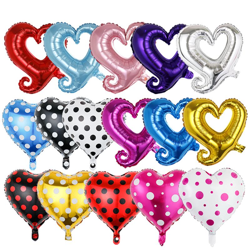 Valentine's Day Heart Shape Aluminum Film Date Balloons 1 Piece