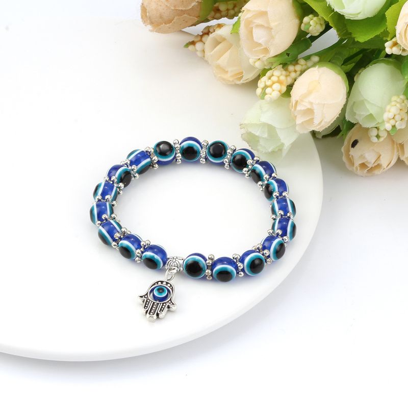 Estilo Simple Ojo Resina Con Cuentas Mujeres Pulsera 1 Pieza