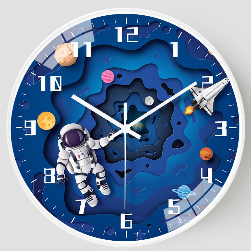 Lindo Ronda Astronauta El Plastico Vidrio Reloj De Pulsera