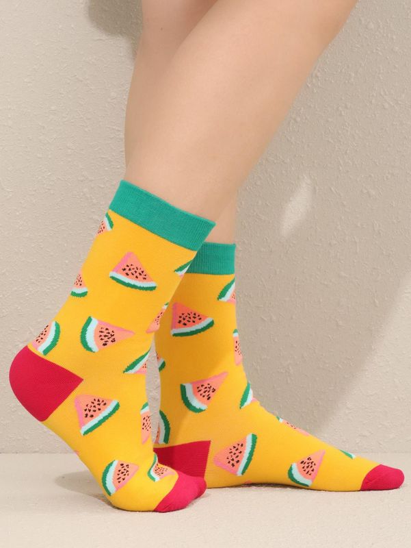 Women's Cute Watermelon Cotton Ankle Socks 1 Piece