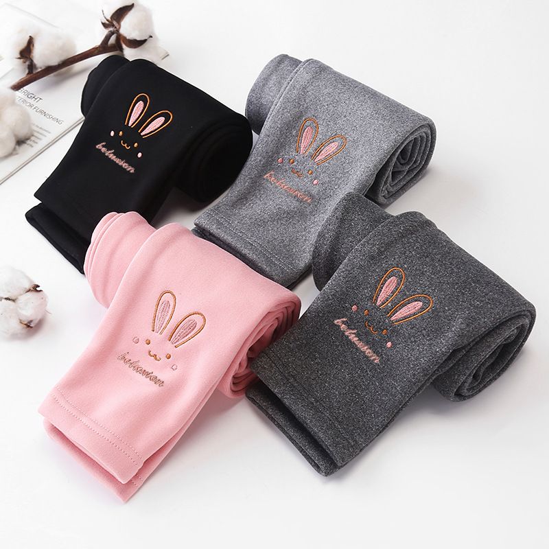 Simple Style Rabbit Solid Color Polyester Pants & Leggings