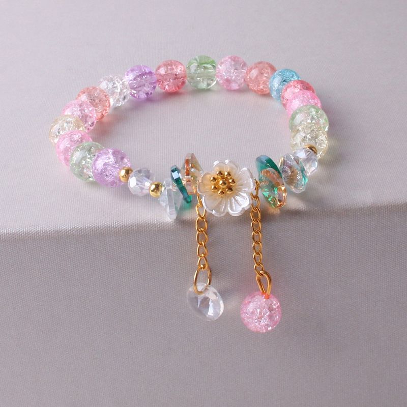 Mode Blume Glas Perlen Frau Armbänder 1 Stück