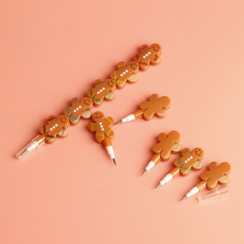 Kreative Brown Wenig Cookie Klapp Puppe Form Bleistift 1 Stück