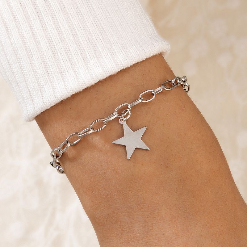 Nihaojewelry Simple Five-pointed Star Bracelet Wholesale Jewelry