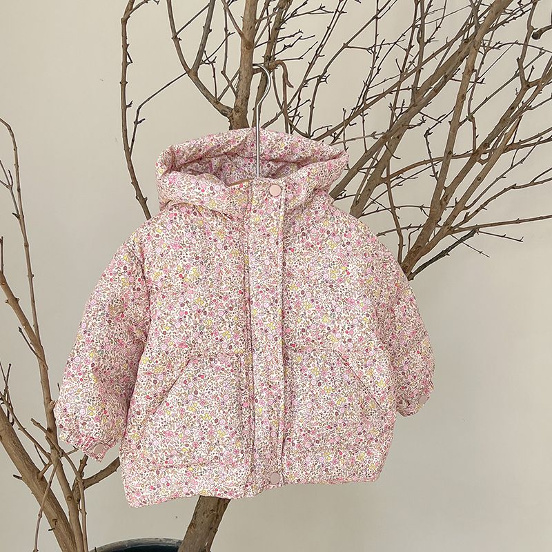 Süß Blume Polyester Mädchen Oberbekleidung