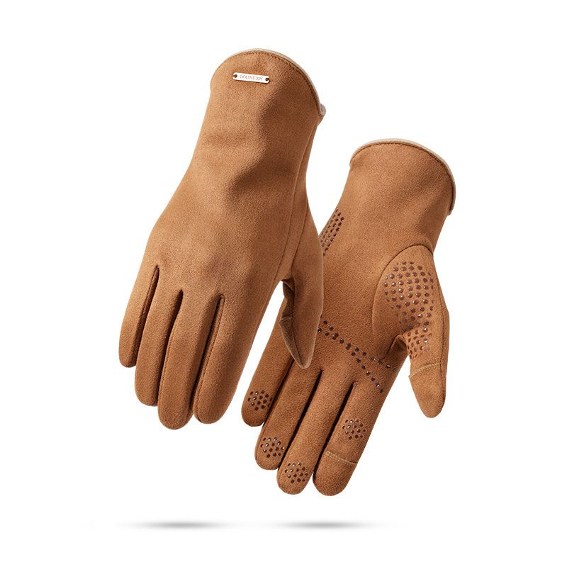 Unisex Mode Einfarbig Wildlederimitat Handschuhe 1 Paar
