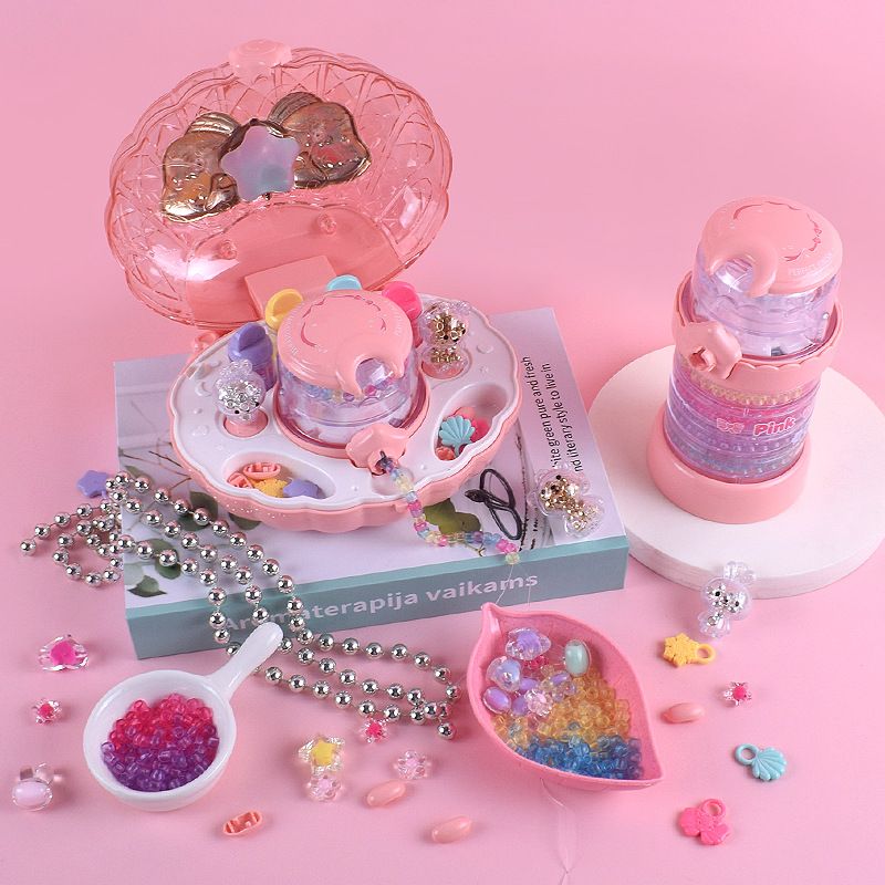 New Girls' Handmade Diy Pink Jewelry Ornament Toy