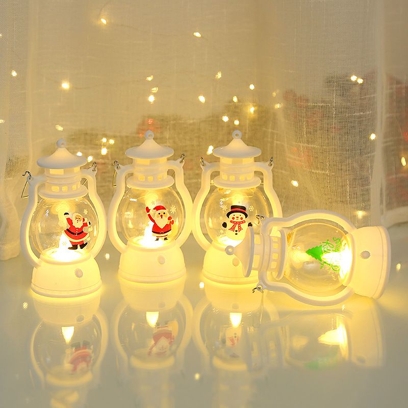 Christmas Retro Santa Claus Snowman Plastic Party Lightings