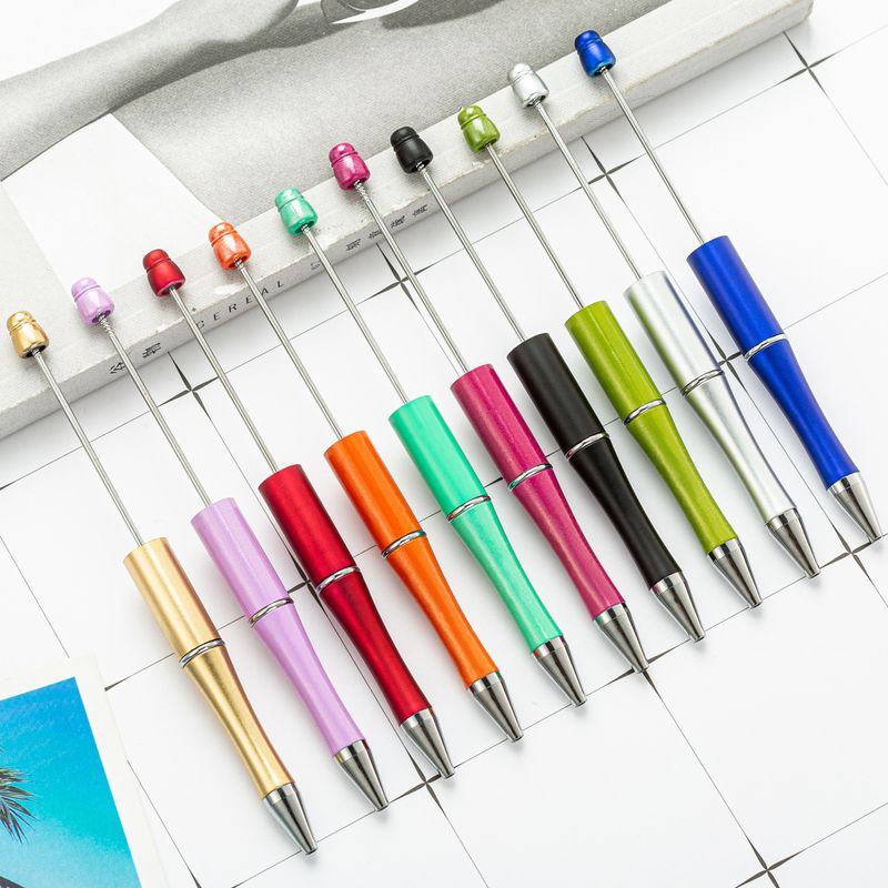 Creative Diy Plastic Beaded Ballpoint Pen 1 Pcs