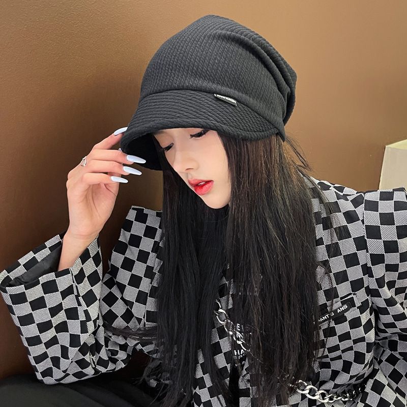 Women's Fashion Solid Color Sewing Beanie Hat