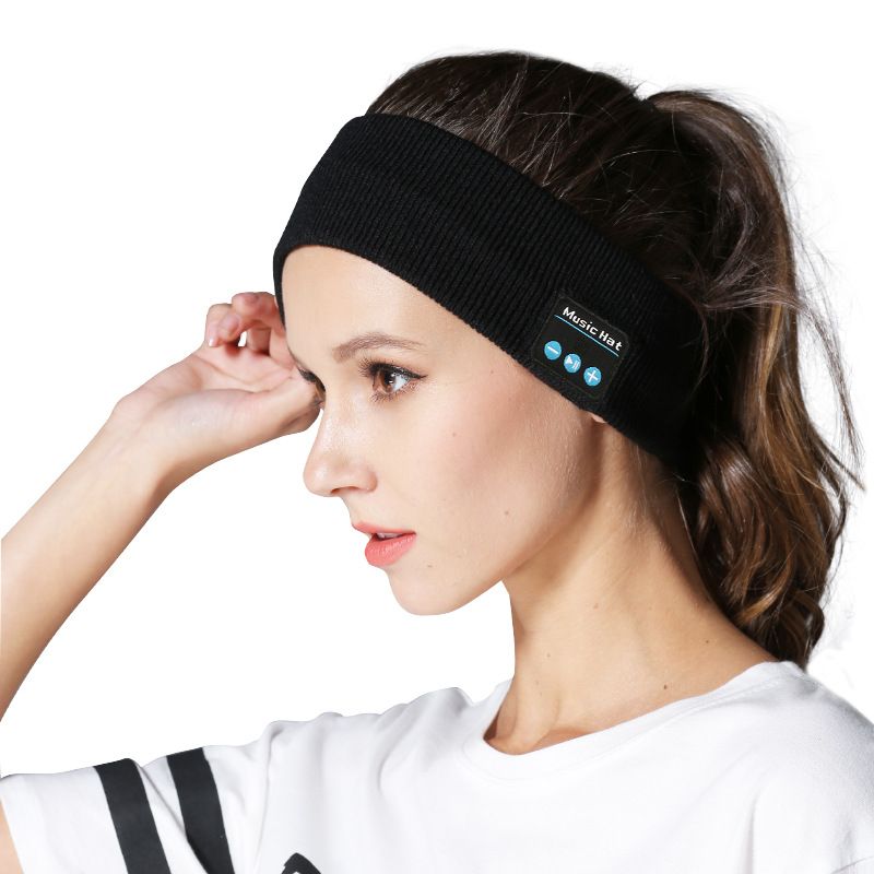 Solid Color Wireless Bluetooth V5.0 Knitted Headband